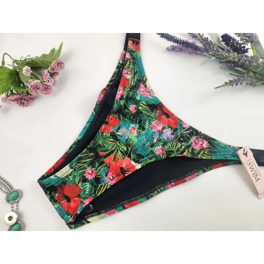 EXTRA LARGE Victoria's Secret Floral Print Swim Brazilian Bottom